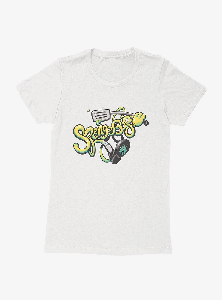 SpongeBob SquarePants Wiggle Script Spatula Womens T-Shirt