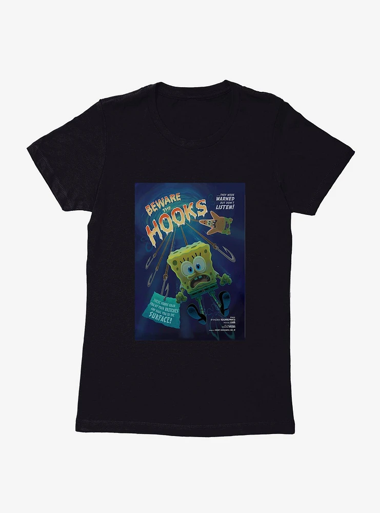 SpongeBob SquarePants Beware The Hooks Womens T-Shirt