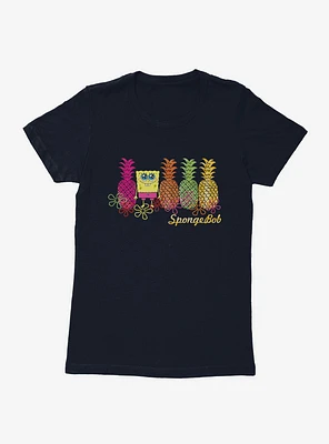 SpongeBob SquarePants Pineapple Lineup Womens T-Shirt