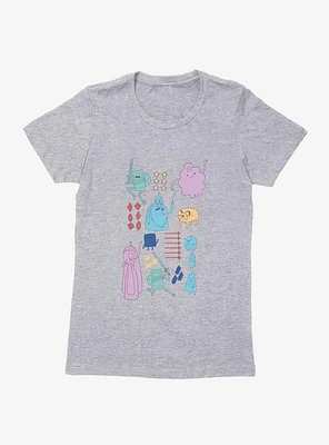 Adventure Time Characters Action Womens T-Shirt