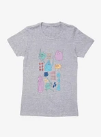 Adventure Time Characters Action Womens T-Shirt