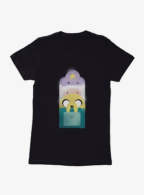 Adventure Time Characters Stack Womens T-Shirt