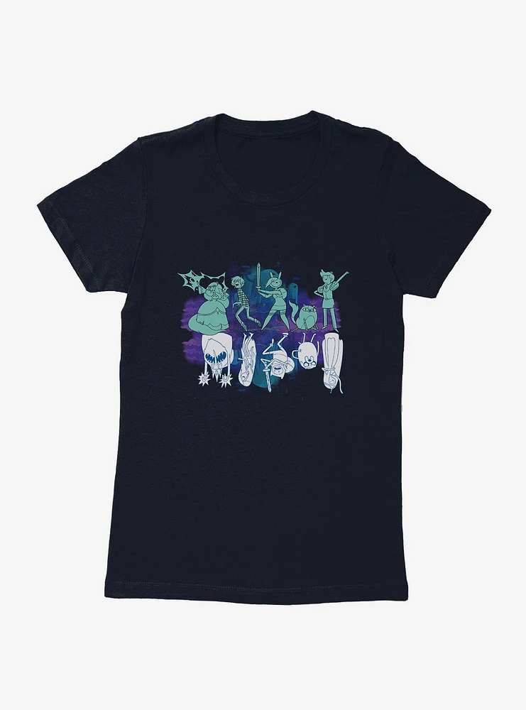 Adventure Time Upside Down Shadows Womens T-Shirt