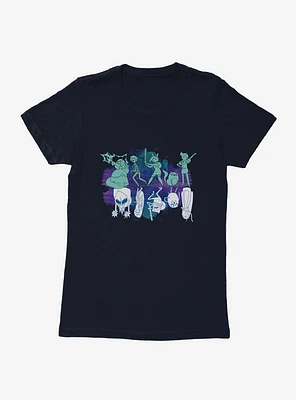 Adventure Time Upside Down Shadows Womens T-Shirt