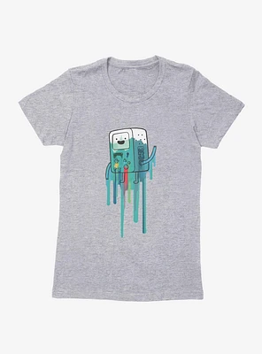 Adventure Time BMO Paint Drip Womens T-Shirt