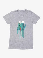 Adventure Time BMO Paint Drip Womens T-Shirt
