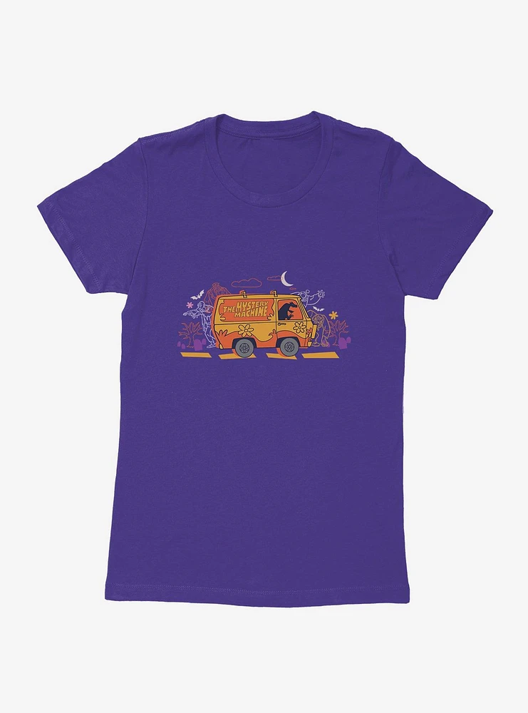 Scooby-Doo Halloween Mystery Machine Womens T-Shirt