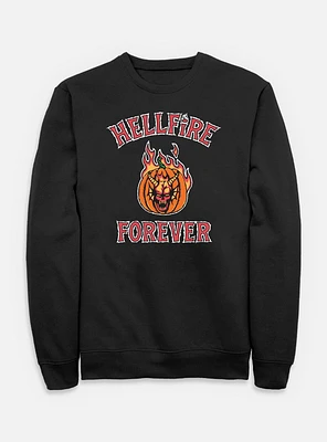 Stranger Things Hellfire Forever Pumpkin Sweatshirt
