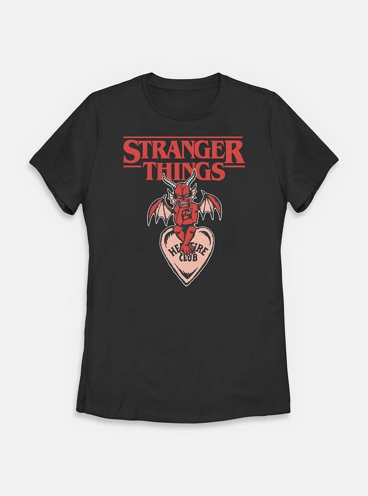 Stranger Things Hellfire Club Devil Womens T-Shirt