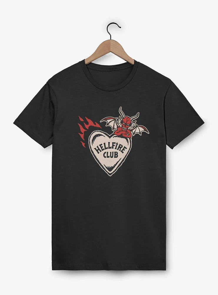Stranger Things Hellfire Club Devil Heart T-Shirt