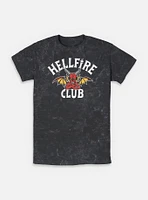 Stranger Things Devil Hellfire Club Logo Mineral Wash T-Shirt