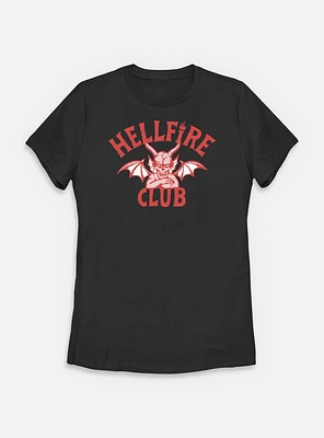 Stranger Things Devil Logo Hellfire Club Womens T-Shirt