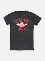Stranger Things Devil Logo Hellfire Club Mineral Wash T-Shirt