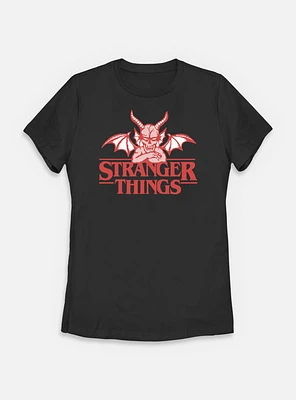 Stranger Things Devil Hellfire Clube Logo Womens T-Shirt