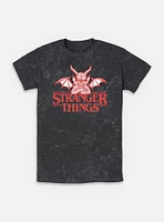 Stranger Things Devil Hellfire Clube Logo Mineral Wash T-Shirt