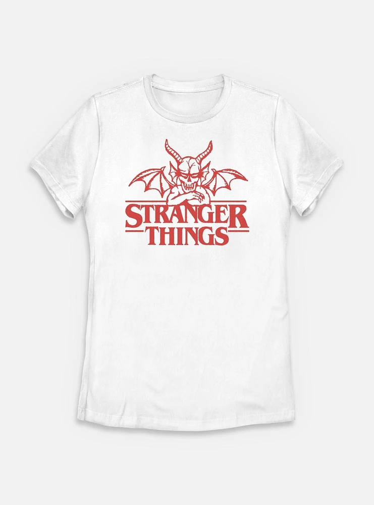 Stranger Things Hellfire Club Devil Frame Womens T-Shirt
