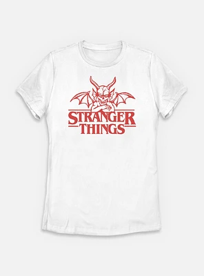 Stranger Things Hellfire Club Devil Frame Womens T-Shirt