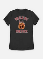 Stranger Things Hellfire Forever Pumpkin Womens T-Shirt