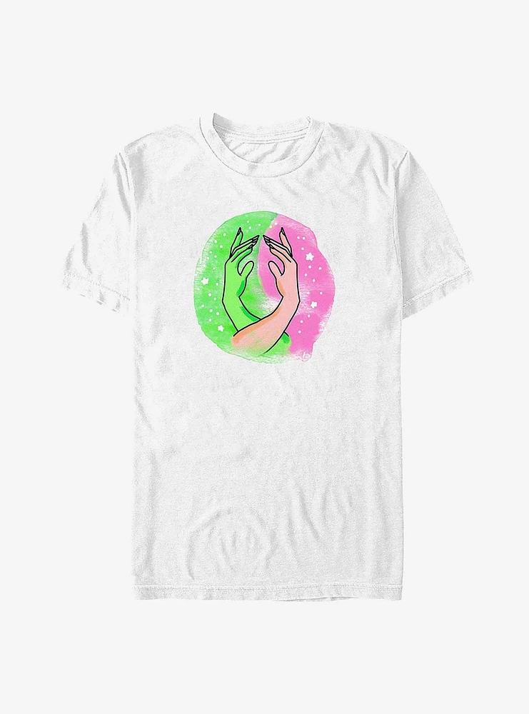 Wicked Pink And Green Hands Big & Tall T-Shirt