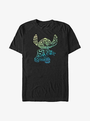 Disney Lilo & Stitch Text Fill Big Tall T-Shirt