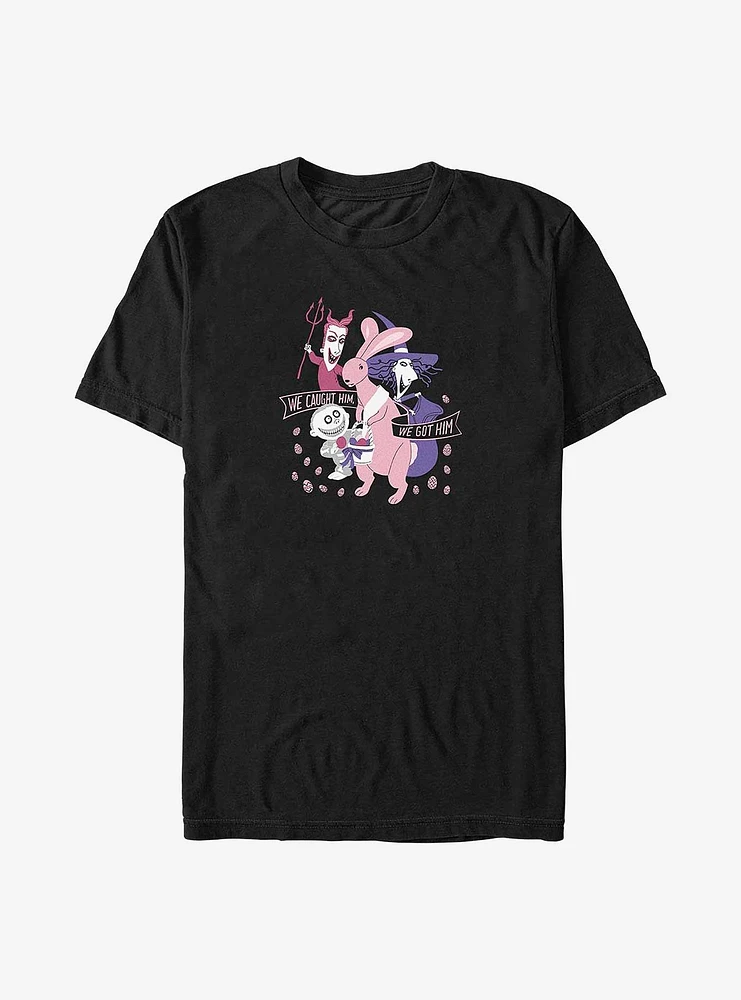 Disney The Nightmare Before Christmas Lock, Shock & Barrel Caught Him Big Tall T-Shirt