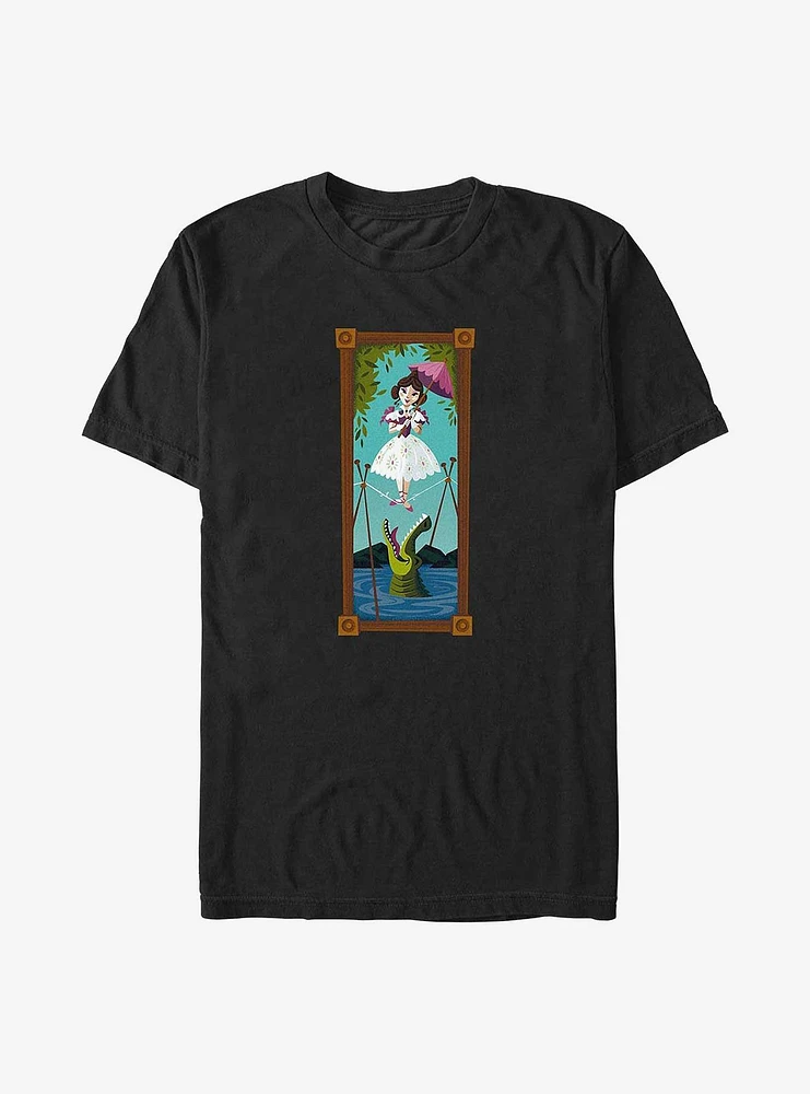 Disney The Haunted Mansion Sally Slater Tightrope Walker Portrait Big & Tall T-Shirt