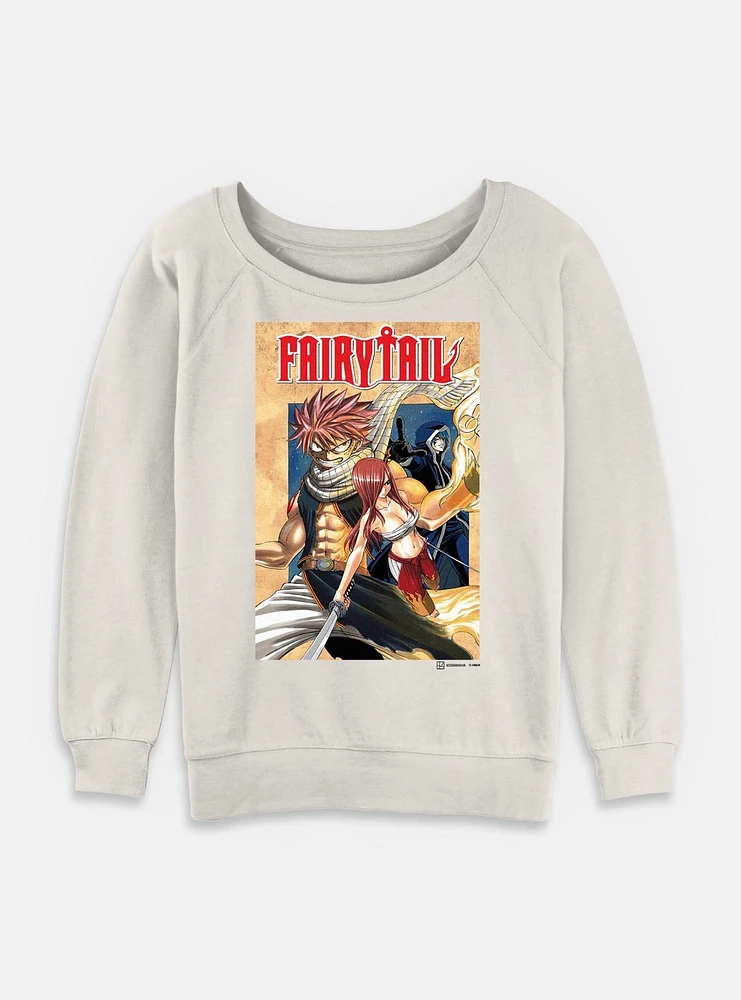 Fairy Tail Cover Womens Slouchy Sweatshirt