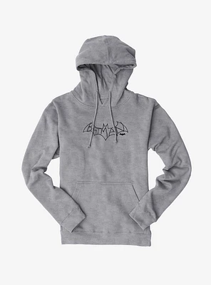 DC Comics Batman Logo Sketch Outline Hoodie