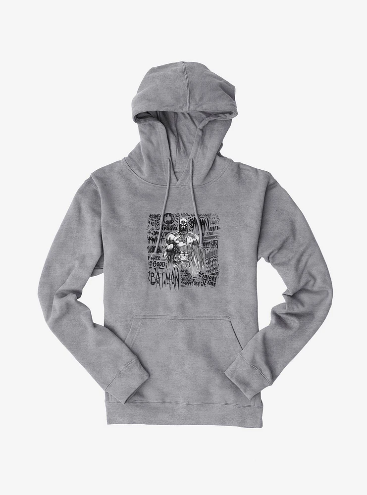 DC Comics Batman Graffiti Script Hoodie