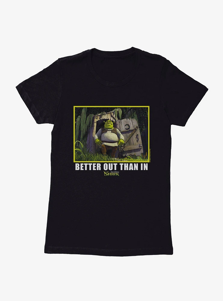 Shrek Better Out Than Womens T-Shirt