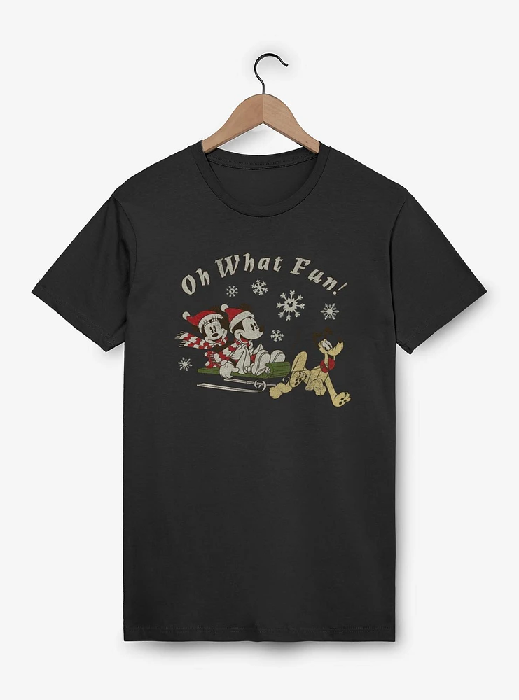 Disney Mickey Mouse Sled Dog Group T-Shirt