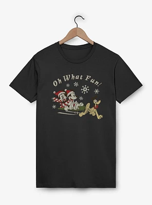 Disney Mickey Mouse Sled Dog Group T-Shirt