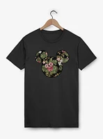 Disney Mickey Mouse Floral Head  T-Shirt