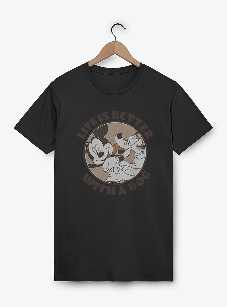 Disney Mickey Mouse Life Is Better With A Dog T-Shirt