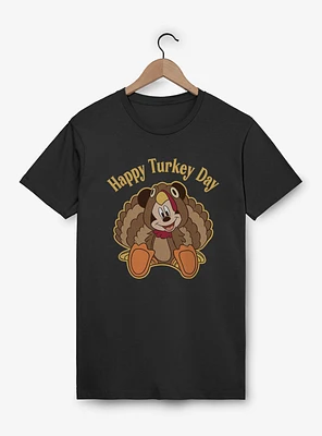 Disney Mickey Mouse Happy Turkey Day  T-Shirt