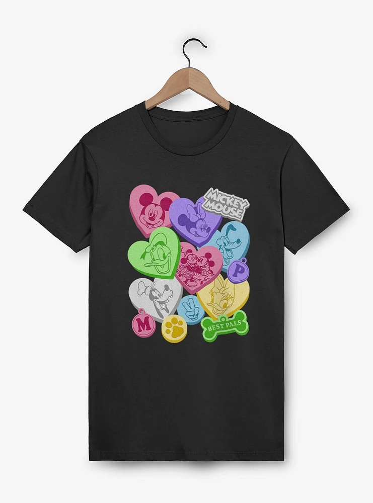 Disney Mickey Mouse Candy Hearts Best Pals T-Shirt