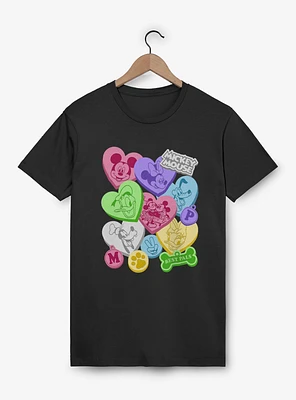 Disney Mickey Mouse Candy Hearts Best Pals  T-Shirt