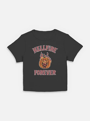 Stranger Things Hellfire Forever Pumpkin Womens Baby T-Shirt