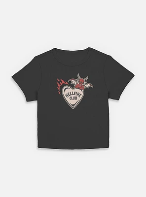 Stranger Things Hellfire Club Devil Heart Womens Baby T-Shirt