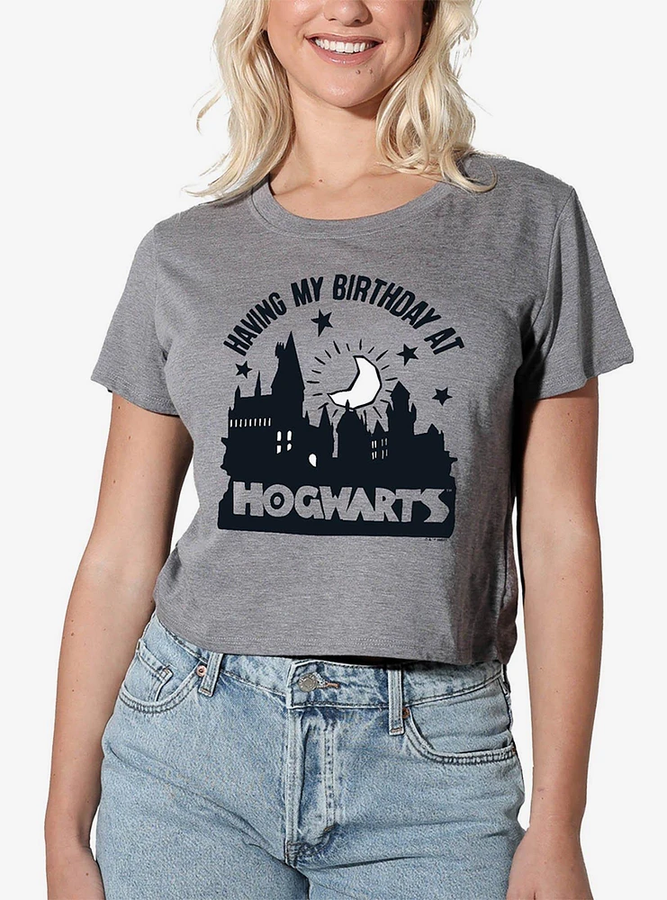 Harry Potter Birthday At Hogwarts Women's Crop Top T-Shirt