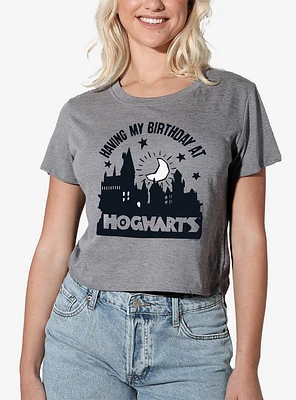 Harry Potter Birthday At Hogwarts Women's Crop Top T-Shirt