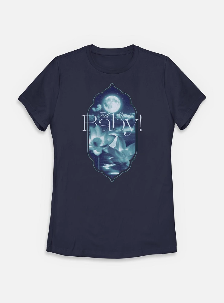 The White Lotus Full Moon Baby Womens T-Shirt