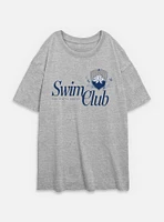 The White Lotus Swim Club Womens Oversized T-Shirt