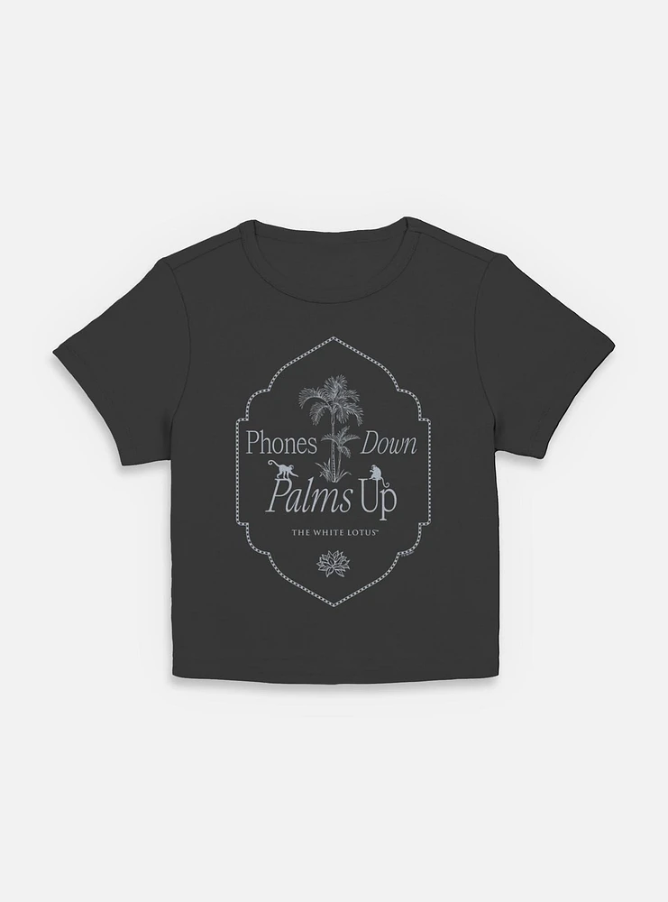 The White Lotus Phones Down Palms Up Women Baby T-Shirt