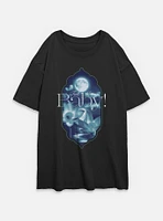 The White Lotus Full Moon Baby Womens Oversized T-Shirt