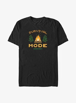 Minecraft Camp Fire Survival Big & Tall T-Shirt