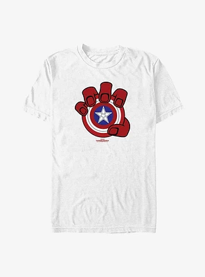 Captain America: Brave New World Red Hand And Shield Big & Tall T-Shirt