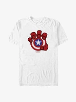 Captain America: Brave New World Red Hand And Shield Big & Tall T-Shirt