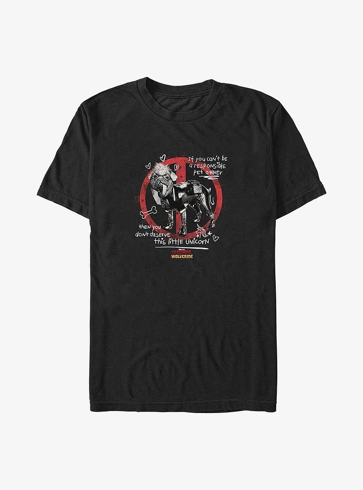 Marvel Deadpool & Wolverine Dont Deserve This Unicorn Big Tall T-Shirt