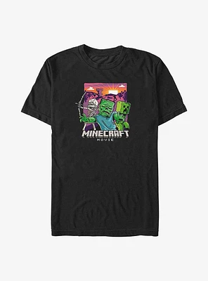 A Minecraft Movie Classic Monsters Vector Big & Tall T-Shirt